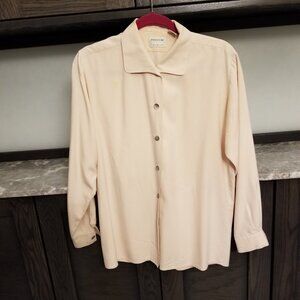 Nordstrom Preview Collection Long Sleeve Silk Shirt